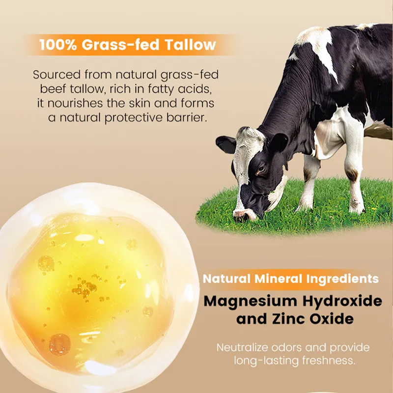 Beef Tallow Deodorizing Stick