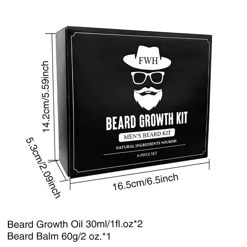 Beard Growth Kit (6-Piece Set)