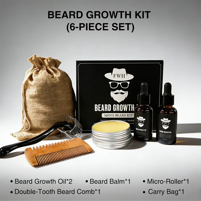 Beard Growth Kit (6-Piece Set)