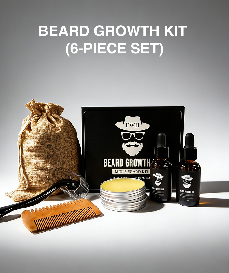 Details of Beard Growth Kit (6-Piece Set)