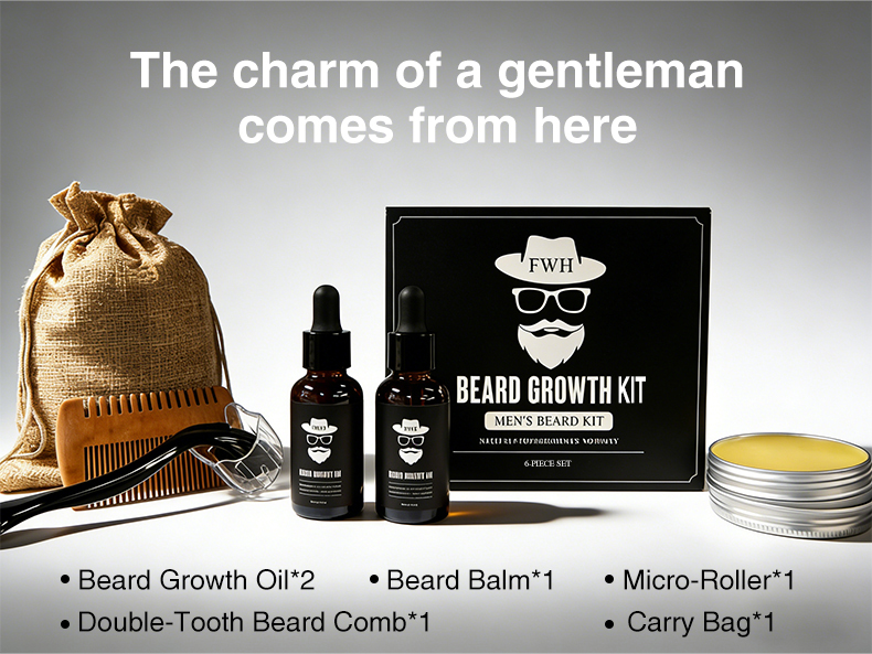 Details of Beard Growth Kit (6-Piece Set)
