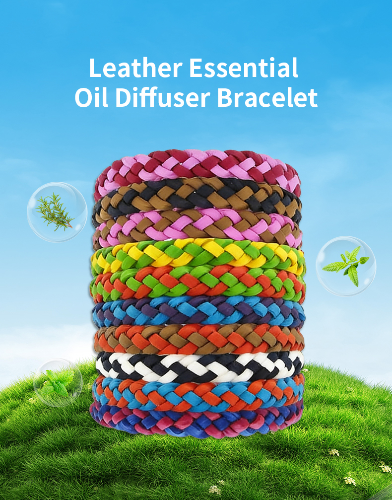 Details of Leather Essential Oil Diffuser Bracelet